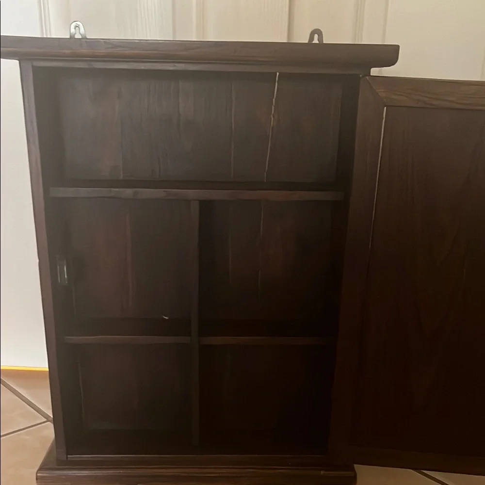Elegant Brown Wall Display Shelf